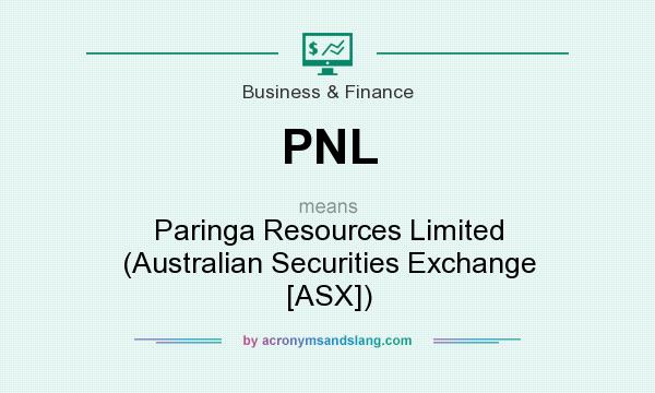 What does PNL mean? It stands for Paringa Resources Limited (Australian Securities Exchange [ASX])