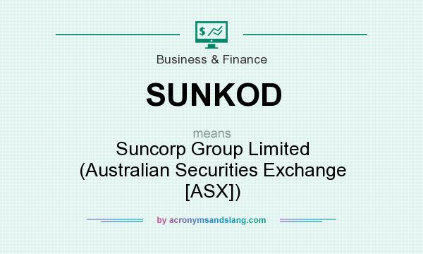 What does SUNKOD mean? It stands for Suncorp Group Limited (Australian Securities Exchange [ASX])