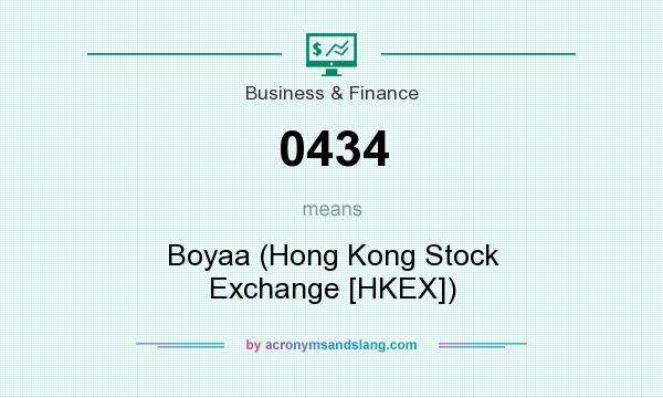 What does 0434 mean? It stands for Boyaa (Hong Kong Stock Exchange [HKEX])