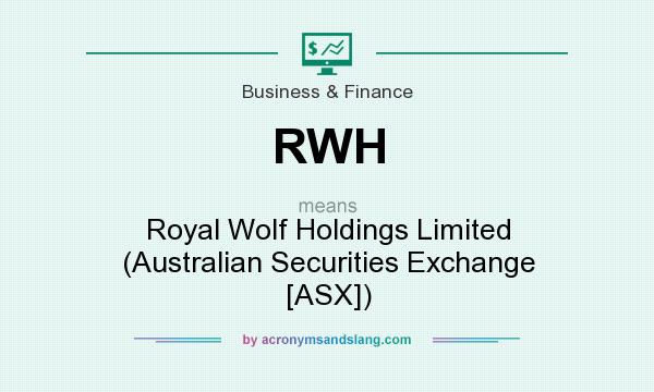 What does RWH mean? It stands for Royal Wolf Holdings Limited (Australian Securities Exchange [ASX])