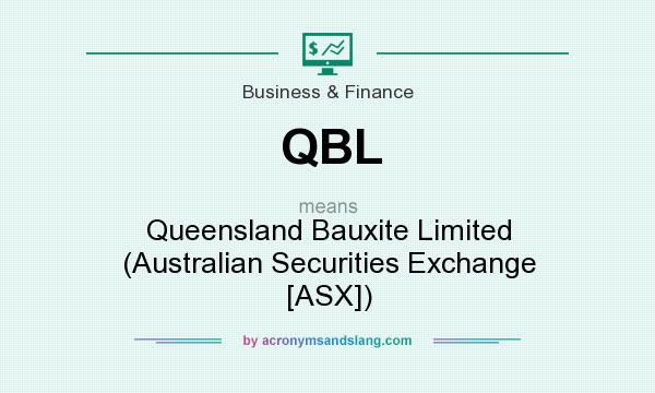 What does QBL mean? It stands for Queensland Bauxite Limited (Australian Securities Exchange [ASX])