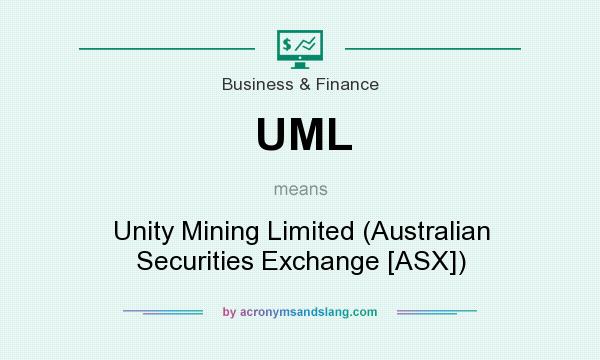 What does UML mean? It stands for Unity Mining Limited (Australian Securities Exchange [ASX])