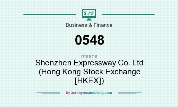 What does 0548 mean? It stands for Shenzhen Expressway Co. Ltd (Hong Kong Stock Exchange [HKEX])
