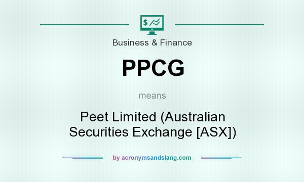 What does PPCG mean? It stands for Peet Limited (Australian Securities Exchange [ASX])