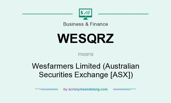 What does WESQRZ mean? It stands for Wesfarmers Limited (Australian Securities Exchange [ASX])