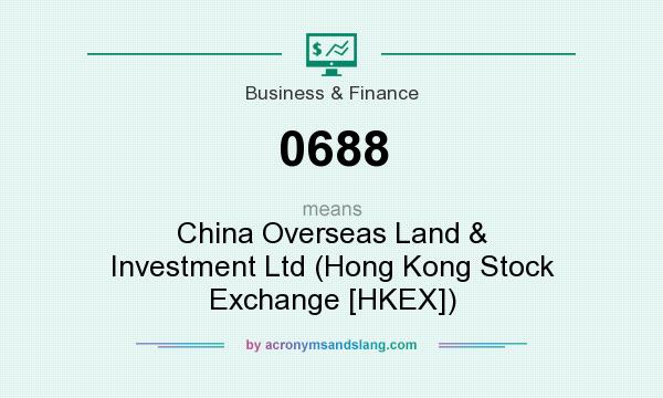 What does 0688 mean? It stands for China Overseas Land & Investment Ltd (Hong Kong Stock Exchange [HKEX])