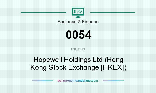 What does 0054 mean? It stands for Hopewell Holdings Ltd (Hong Kong Stock Exchange [HKEX])