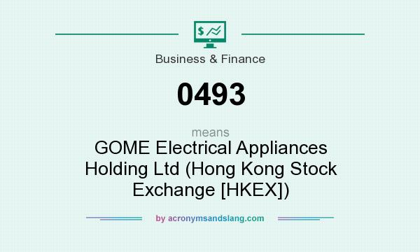 What does 0493 mean? It stands for GOME Electrical Appliances Holding Ltd (Hong Kong Stock Exchange [HKEX])