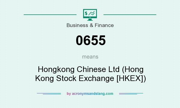 What does 0655 mean? It stands for Hongkong Chinese Ltd (Hong Kong Stock Exchange [HKEX])