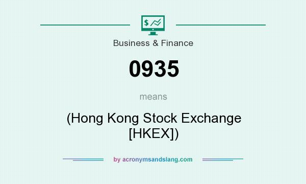 What does 0935 mean? It stands for (Hong Kong Stock Exchange [HKEX])
