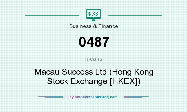 What does 0487 mean? It stands for Macau Success Ltd (Hong Kong Stock Exchange [HKEX])