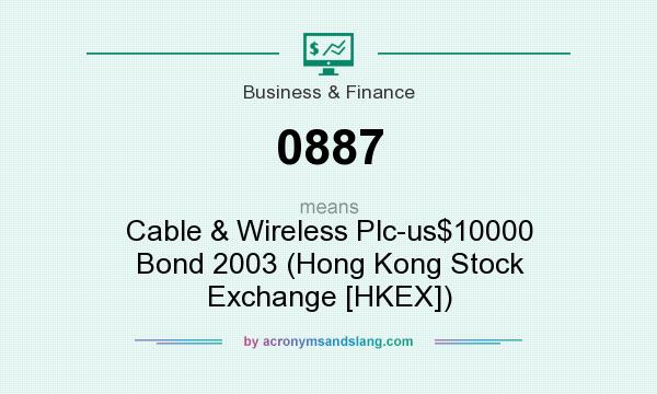 What does 0887 mean? It stands for Cable & Wireless Plc-us$10000 Bond 2003 (Hong Kong Stock Exchange [HKEX])
