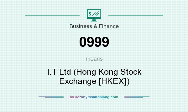 What does 0999 mean? It stands for I.T Ltd (Hong Kong Stock Exchange [HKEX])
