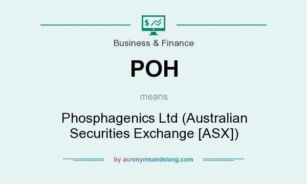 What does POH mean? It stands for Phosphagenics Ltd (Australian Securities Exchange [ASX])