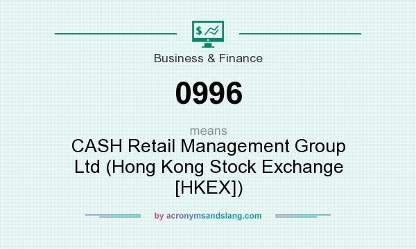 What does 0996 mean? It stands for CASH Retail Management Group Ltd (Hong Kong Stock Exchange [HKEX])