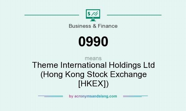 What does 0990 mean? It stands for Theme International Holdings Ltd (Hong Kong Stock Exchange [HKEX])