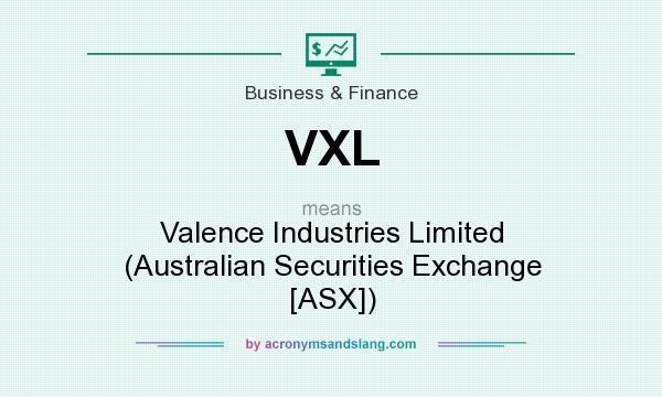 What does VXL mean? It stands for Valence Industries Limited (Australian Securities Exchange [ASX])