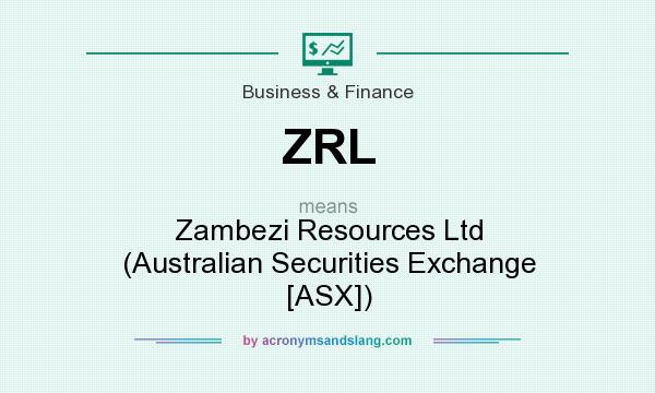 What does ZRL mean? It stands for Zambezi Resources Ltd (Australian Securities Exchange [ASX])