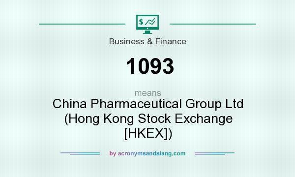 What does 1093 mean? It stands for China Pharmaceutical Group Ltd (Hong Kong Stock Exchange [HKEX])
