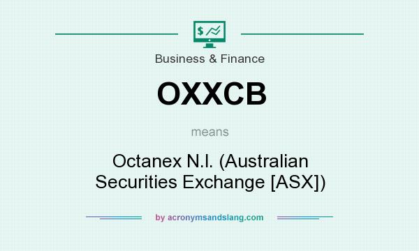 What does OXXCB mean? It stands for Octanex N.l. (Australian Securities Exchange [ASX])
