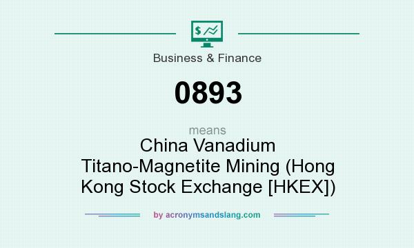 What does 0893 mean? It stands for China Vanadium Titano-Magnetite Mining (Hong Kong Stock Exchange [HKEX])