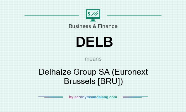 What does DELB mean? It stands for Delhaize Group SA (Euronext Brussels [BRU])