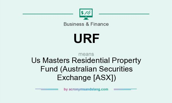 What does URF mean? It stands for Us Masters Residential Property Fund (Australian Securities Exchange [ASX])