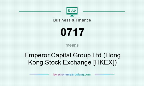 What does 0717 mean? It stands for Emperor Capital Group Ltd (Hong Kong Stock Exchange [HKEX])