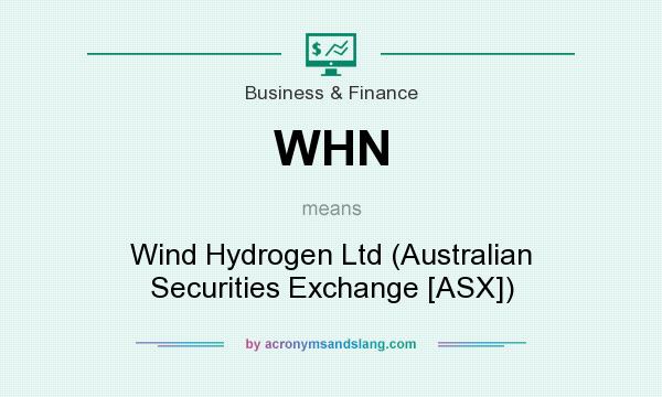 What does WHN mean? It stands for Wind Hydrogen Ltd (Australian Securities Exchange [ASX])