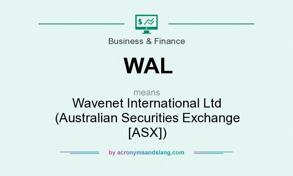 What does WAL mean? It stands for Wavenet International Ltd (Australian Securities Exchange [ASX])