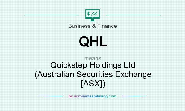 What does QHL mean? It stands for Quickstep Holdings Ltd (Australian Securities Exchange [ASX])