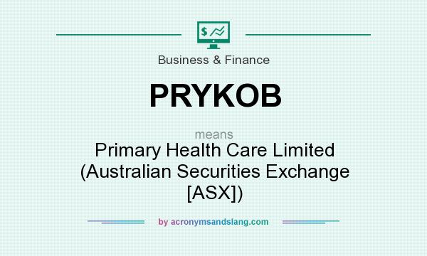 What does PRYKOB mean? It stands for Primary Health Care Limited (Australian Securities Exchange [ASX])
