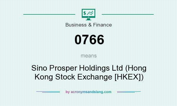 What does 0766 mean? It stands for Sino Prosper Holdings Ltd (Hong Kong Stock Exchange [HKEX])
