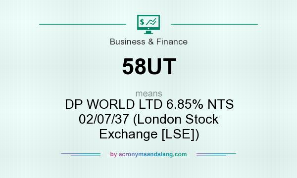 What does 58UT mean? It stands for DP WORLD LTD 6.85% NTS 02/07/37 (London Stock Exchange [LSE])