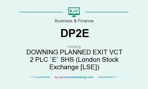 What does DP2E mean? It stands for DOWNING PLANNED EXIT VCT 2 PLC `E` SHS (London Stock Exchange [LSE])