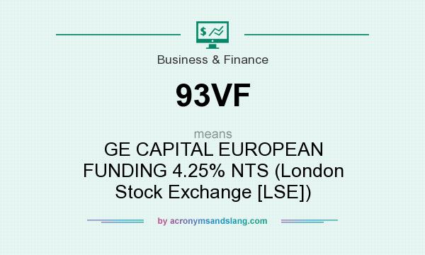 What does 93VF mean? It stands for GE CAPITAL EUROPEAN FUNDING 4.25% NTS (London Stock Exchange [LSE])