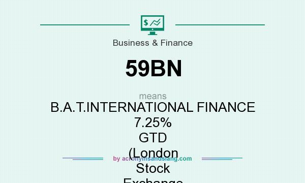 What does 59BN mean? It stands for B.A.T.INTERNATIONAL FINANCE 7.25% GTD (London Stock Exchange [LSE])