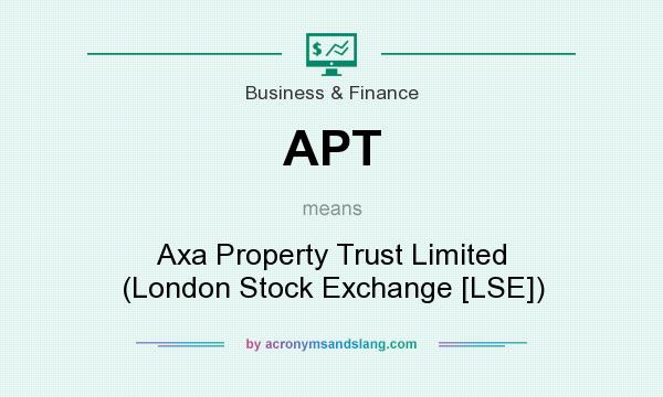 What does APT mean? It stands for Axa Property Trust Limited (London Stock Exchange [LSE])