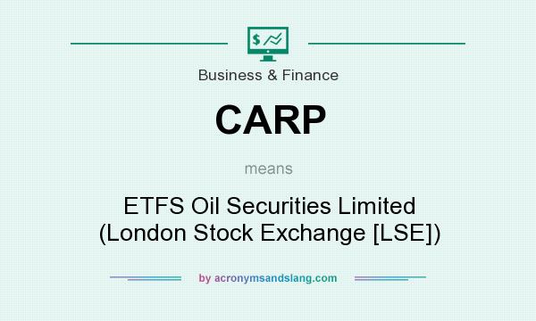 What does CARP mean? It stands for ETFS Oil Securities Limited (London Stock Exchange [LSE])