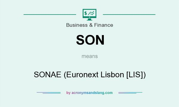 What does SON mean? It stands for SONAE (Euronext Lisbon [LIS])