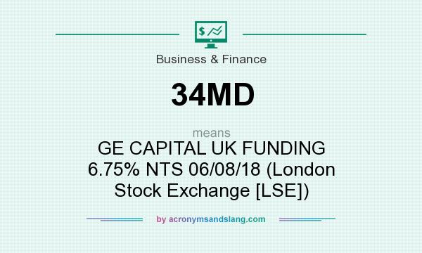 What does 34MD mean? It stands for GE CAPITAL UK FUNDING 6.75% NTS 06/08/18 (London Stock Exchange [LSE])