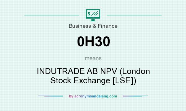 What does 0H30 mean? It stands for INDUTRADE AB NPV (London Stock Exchange [LSE])