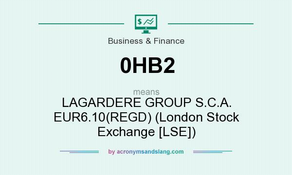 What does 0HB2 mean? It stands for LAGARDERE GROUP S.C.A. EUR6.10(REGD) (London Stock Exchange [LSE])