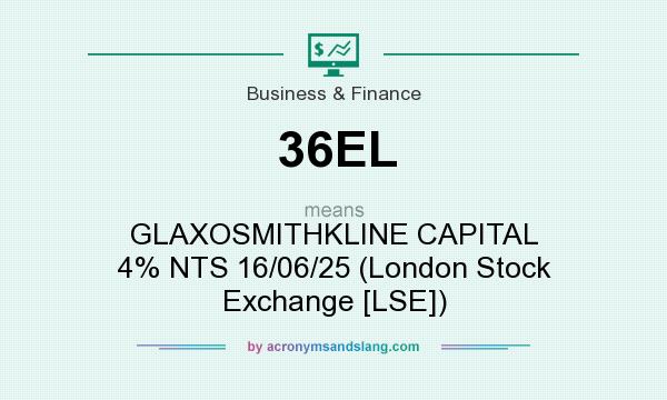 What does 36EL mean? It stands for GLAXOSMITHKLINE CAPITAL 4% NTS 16/06/25 (London Stock Exchange [LSE])