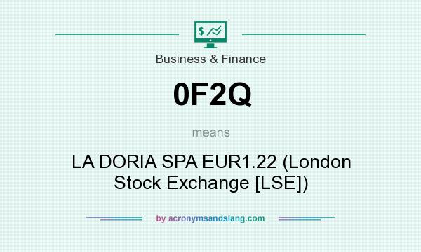 What does 0F2Q mean? It stands for LA DORIA SPA EUR1.22 (London Stock Exchange [LSE])