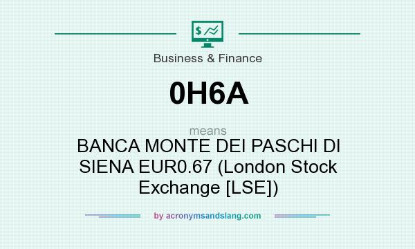 What does 0H6A mean? It stands for BANCA MONTE DEI PASCHI DI SIENA EUR0.67 (London Stock Exchange [LSE])