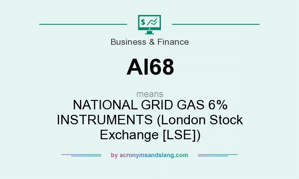 What does AI68 mean? It stands for NATIONAL GRID GAS 6% INSTRUMENTS (London Stock Exchange [LSE])