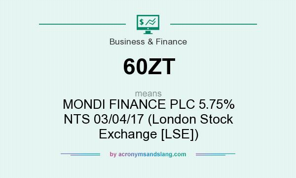 What does 60ZT mean? It stands for MONDI FINANCE PLC 5.75% NTS 03/04/17 (London Stock Exchange [LSE])