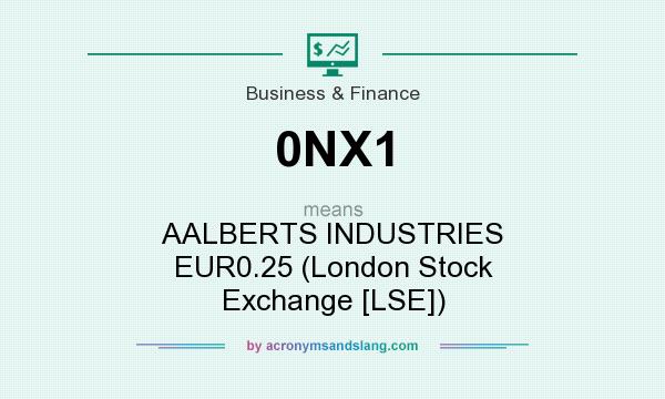 What does 0NX1 mean? It stands for AALBERTS INDUSTRIES EUR0.25 (London Stock Exchange [LSE])