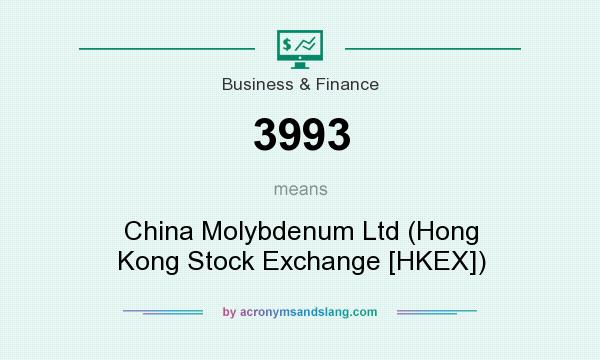 What does 3993 mean? It stands for China Molybdenum Ltd (Hong Kong Stock Exchange [HKEX])